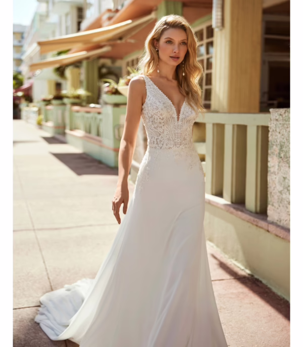 VESTIDO DE NOVIA CANDE LUNA NOVIAS - Imagen 2