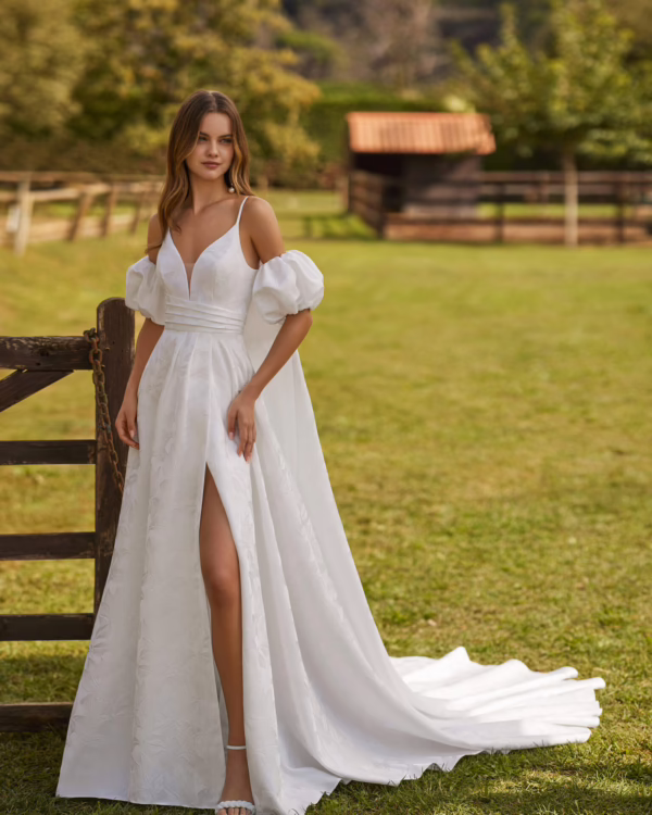 VESTIDO DE NOVIA NITHAN 2026 ALMA NOVIAS - Imagen 4